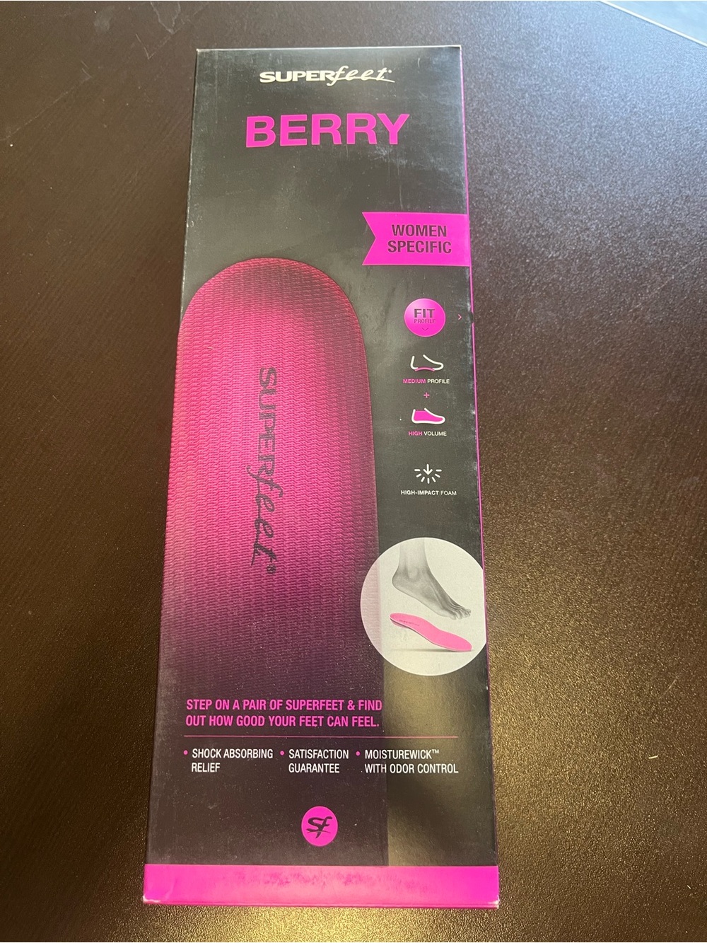 Superfeet Women’s Berry Full-Length Insoles - Berry Pink
